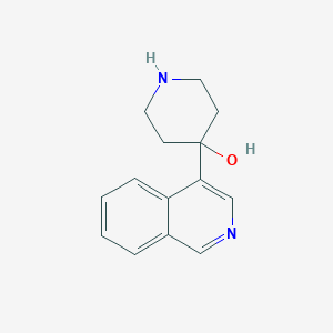 molecular formula C14H16N2O B8384770 4-(Isoquinolin-4-yl)-4-hydroxypiperidine 