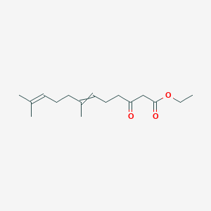 molecular formula C16H26O3 B8384873 Ethyl 7,11-dimethyl-3-oxododeca-6,10-dienoate 