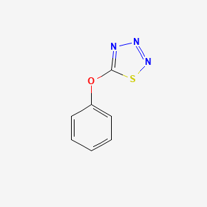 molecular formula C7H5N3OS B8385051 5-Phenoxy-1,2,3,4-thiatriazole 