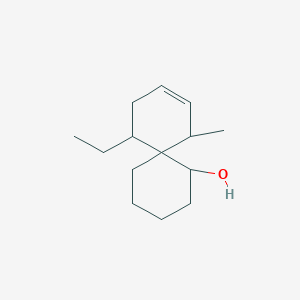 molecular formula C14H24O B8385052 11-Ethyl-7-methylspiro[5,5]undec-8-en-1-ol 