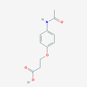 B083851 3-(4-Acetamidophenoxy)propanoic acid CAS No. 13794-00-8