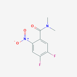 molecular formula C9H8F2N2O3 B8385148 4,5-difluoro-N,N-dimethyl-2-nitrobenzamide 