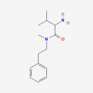 molecular formula C14H22N2O B8385154 2-Amino-3,N-dimethyl-N-phenethyl-butyramide 