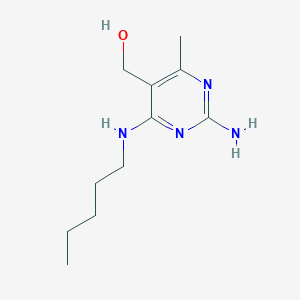 (2-Amino-4-methyl-6-(pentylamino)pyrimidin-5-yl)methanol