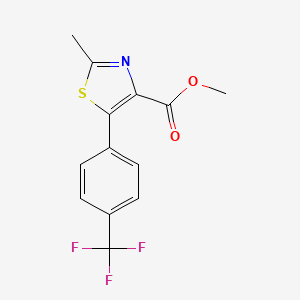 2-Methyl-5-(4-trifluoromethyl-phenyl)-thiazole-4-carboxylic acid methyl ester