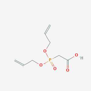 molecular formula C8H13O5P B8385198 [Bis(2-propenyloxy)phosphinyl]acetic acid 