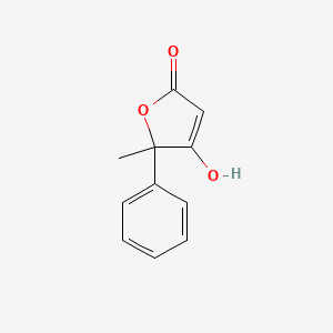 molecular formula C11H10O3 B8385201 4-hydroxy-5-methyl-5-phenyl-5H-furan-2-one 