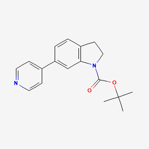 tert-Butyl 6-(pyridin-4-yl)indoline-1-carboxylate
