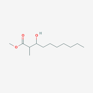 molecular formula C12H24O3 B8385228 Methyl 3-hydroxy-2-methyldecanoate 