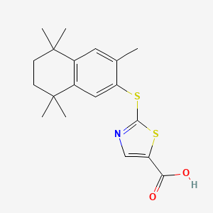 2-((5,6,7,8-Tetrahydro-3,5,5,8,8-pentamethyl-2-naphthyl)thio)-5-thiazolecarboxylic acid
