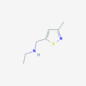 molecular formula C7H12N2S B8385260 Ethyl-(3-methyl-isothiazol-5-ylmethyl)-amine CAS No. 952195-07-2