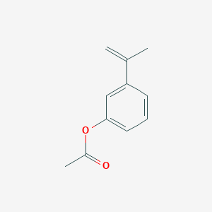molecular formula C11H12O2 B8385269 m-Acetoxyisopropenylbenzene 