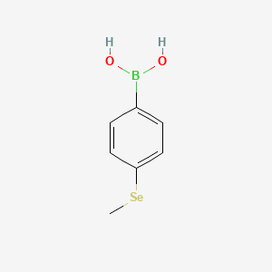molecular formula C7H9BO2Se B8385276 4-(Methylseleno)benzeneboronic acid 