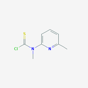 molecular formula C8H9ClN2S B8385288 N-methyl-N-(6-methyl-2-pyridyl)thiocarbamoylchloride 