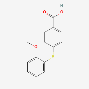 molecular formula C14H12O3S B8385292 4-(2-Methoxyphenylthio)benzoic acid CAS No. 851608-78-1