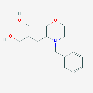 molecular formula C15H23NO3 B8385306 2-((4-Benzylmorpholin-3-yl)methyl)propane-1,3-diol 