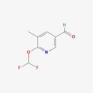 3-Pyridinecarboxaldehyde, 6-(difluoromethoxy)-5-methyl-