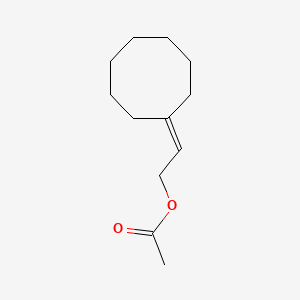 molecular formula C12H20O2 B8385346 2-Cyclooctylidenethyl acetate 