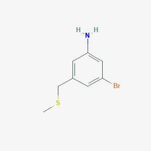3-Bromo-5-[(methylsulfanyl)methyl]aniline