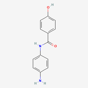 molecular formula C13H12N2O2 B8385398 N-(4-Aminophenyl)-4-hydroxybenzamide CAS No. 135379-18-9