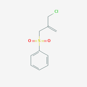 molecular formula C10H11ClO2S B8385441 [2-(Chloromethyl)allyl]phenyl sulfone 
