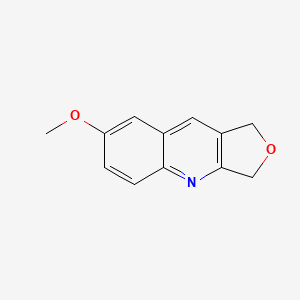 molecular formula C12H11NO2 B8385449 7-Methoxy-1,3-dihydro-furo(3,4-b)quinoline 