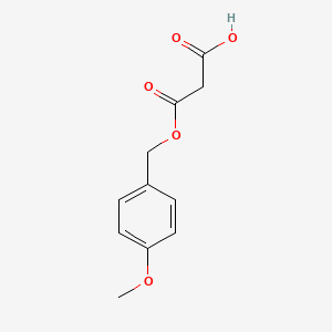 molecular formula C11H12O5 B8385629 Malonic acid 1-(4-methoxybenzyl) ester 