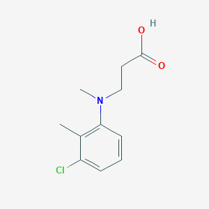 molecular formula C11H14ClNO2 B8385643 methyl N-(3-chloro-2-methylphenyl)-beta-alanine 