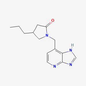molecular formula C14H18N4O B8385655 1-(3H-imidazo[4,5-b]pyridin-7-ylmethyl)-4-propylpyrrolidin-2-one 