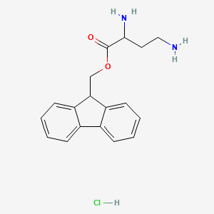 molecular formula C18H21ClN2O2 B8385682 Fmoc-1,3-diaminopropane hydrochloride 
