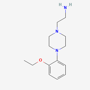 molecular formula C14H23N3O B8385686 4-(2-Ethoxyphenyl)-1-(2-aminoethyl)piperazine 
