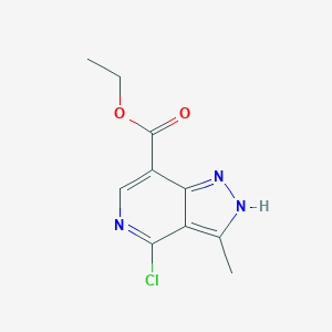 4-Chloro-3-methyl-1H-pyrazolo[4,3-c]pyridine-7-carboxylic acid ethyl ester