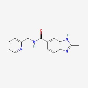 2-Methyl-5-[(2-pyridylmethyl)carbamoyl]benzimidazole