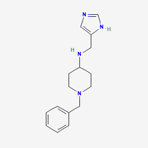 molecular formula C16H22N4 B8385749 1-Benzyl-N-(1H-imidazol-4-yl)methylpiperidine-4-amine 