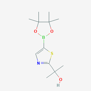 2-(5-(4,4,5,5-Tetramethyl-1,3,2-dioxaborolan-2-yl)thiazol-2-yl)propan-2-ol