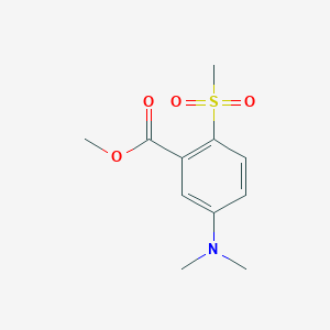 5-Dimethylamino-2-methanesulfonyl-benzoic acid methyl ester