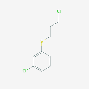 molecular formula C9H10Cl2S B8385835 1-Chloro-3-[(3-chloropropyl)sulfanyl]benzene 