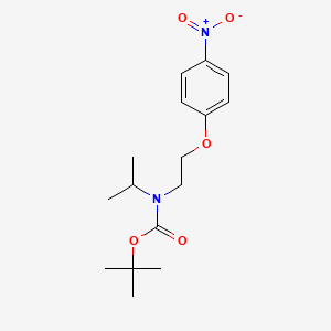 molecular formula C16H24N2O5 B8385841 Isopropyl-[2-(4-nitrophenoxy)ethyl]carbamic Acid Tert-Butyl Ester 