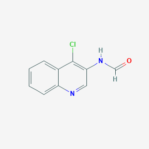molecular formula C10H7ClN2O B8385846 4-Chloroquinolin-3-ylformamide 