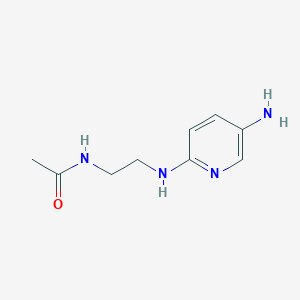 molecular formula C9H14N4O B8385863 2-(2-Acetamidoethylamino)-5-aminopyridine 