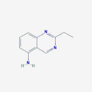 molecular formula C10H11N3 B8385890 5-Amino-2-ethylquinazoline 