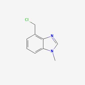 molecular formula C9H9ClN2 B8385900 4-chloromethyl-1-methyl-1H-benzimidazole 