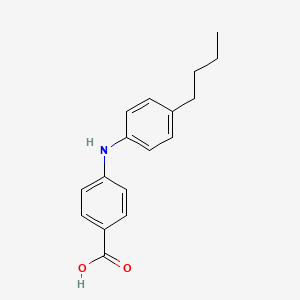 molecular formula C17H19NO2 B8385951 4-(4-Butylanilino)benzoic acid 