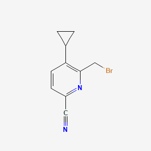 6-Bromomethyl-5-cyclopropyl-pyridine-2-carbonitrile
