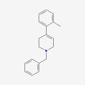 molecular formula C19H21N B8386059 1-Benzyl-4-o-tolyl-1,2,3,6-tetrahydropyridine 