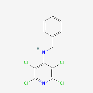 molecular formula C12H8Cl4N2 B8386125 4-Benzylamino-2,3,5,6-tetrachloropyridine 