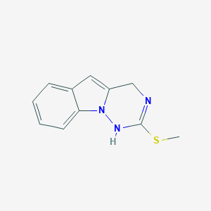 molecular formula C11H11N3S B8386151 2-(Methylsulfanyl)-1,4-dihydro[1,2,4]triazino[1,6-a]indole CAS No. 1233093-47-4