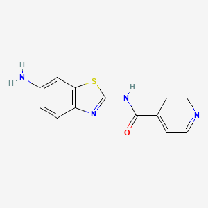 molecular formula C13H10N4OS B8386177 N-(6-aminobenzothiazol-2-yl)isonicotinamide 