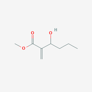 molecular formula C8H14O3 B8386206 2-(1-Hydroxybutyl)acrylic acid methyl ester 