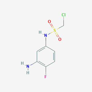 N-(3-amino-4-fluorophenyl)-1-chloromethanesulfonamide